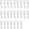Accessories Kit for Flexible Bendable Curved Ceiling/Side Wall Curtain Track Hardware Set (25 Pcs Roller Hooks)