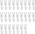 Accessories Kit for Flexible Bendable Curved Ceiling/Side Wall Curtain Track Hardware Set (25 Pcs Roller Hooks)