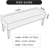 FORCHEER Dining Bench Cover Velvet Bench Slipcover for Living Room Washable Ottman Cover Bench Seat Protector