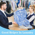BEISHIDA 25pcs 72 Inch Plastic Garment Bags, Clear Dry Cleaning Laundry Bags for Clothes Cover and Storage