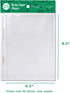 Jot & Mark Binder Page Protectors for 4x6 Recipe Cards or Photos (25 Count) | Crystal Clear Plastic Archival Sleeves fit 3 Ring Binders (8.5" x 9.5", 1 Pocket) by Jot & Mark