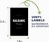 Mlle Label Set 500ml Set 4 Olive Oil & Vinegar Dispenser Bottle with Stainless Steel Pourer, Funnel & Labels - Glass