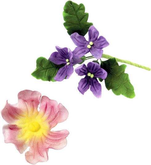 JEM Fondant Cutters Set of 4, Pansy & Violet for Cake Decorating