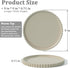 Countertop 9 inch) HighHerz Silicone Bathroom and Vanity Tray, Round Silicone Bathroom Tray, Modern Bathroom Decor