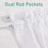 PONY DANCE White Voile Sheer Side Door Window Curtains for Front Door, French Door, Small Window Sidelight, 1 Panel,