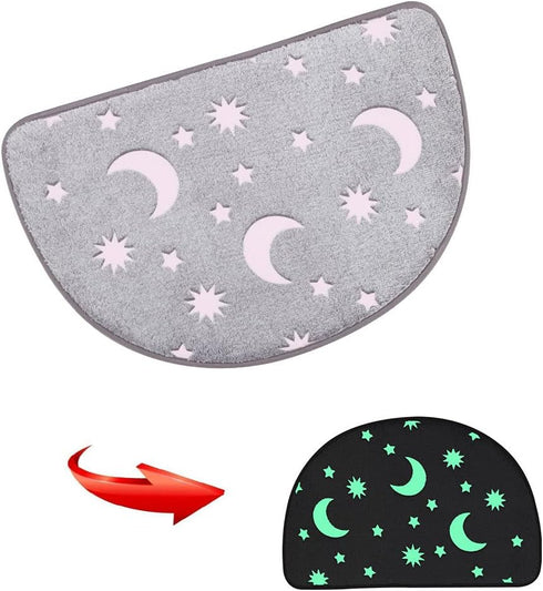 Noctilucent Anti-Slip Mat, Glow in Dark Decorative Rug for Indoor and Outdoor Entrance, 23.6”x15.7”