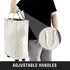 45L Closet, Slim Rolling Laundry Basket, Slim Laundry Hamper with Wheels and Adjustable Long Handles, Small Laundry