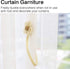 Magnetic Window Curtain Rope Holdbacks - 2 Pieces Simple Sunflower Decorative Knitted Cord Drapery Holder for Home