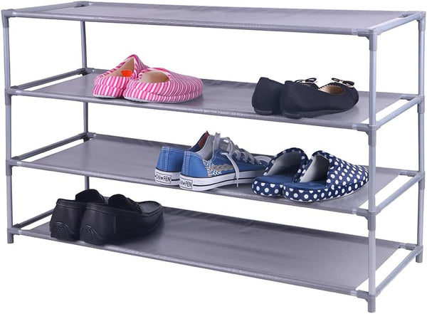 Home Basics 20 Pair Non-Woven Shoe Rack (4-Tier Wide)