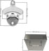 Wall-Mounted Bottle Opener, 304 Stainless Steel Bottle Cap Catcher with Drained Holes
