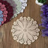 Phantomon 7 Inch Doilies - Handmade Round Crochet Cotton Lace Placemats, Pack of 4 (Beige)