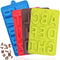 4 Pcs Silicone Numbers Alphabets Molds - FineGood Candy Biscuit Chocolate DIY Baking Trays