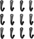 Hand Forged Metal Wall Hook Set, 12 Pcs Wrought Iron Handmade Hooks for Plant & Mug Farmhouse Kitchen Utensils