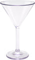 G.E.T. Heavy-Duty Shatterproof Plastic Martini Glasses, 10 Ounce, Clear, Set of 4