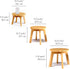 GOBAM Bamboo Step Stool - 7.3 inches Sturdy Foot Stool for Adults and Kids, Portable Wooden Stool for Kitchen and
