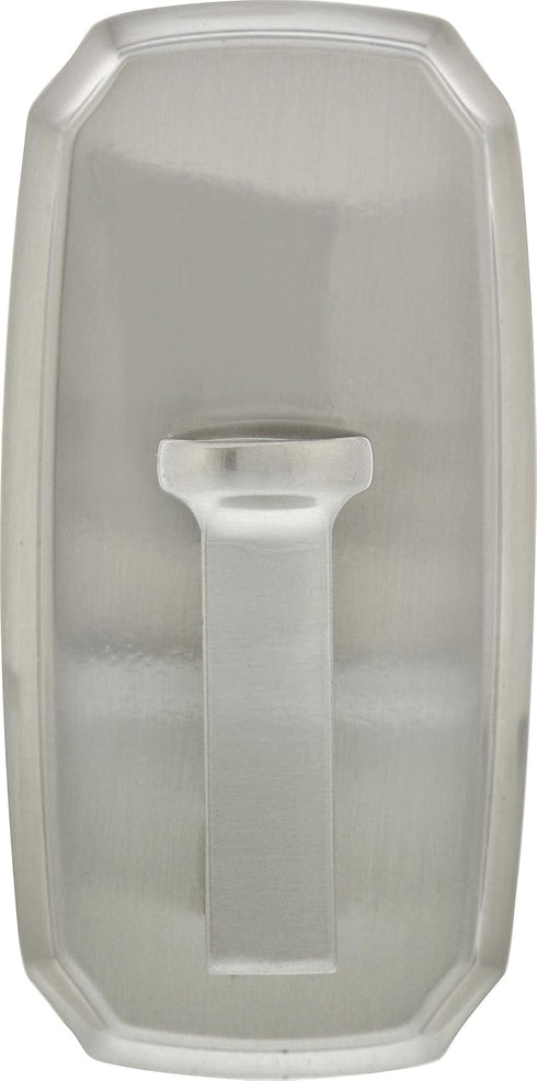 HIGH & MIGHTY 515804 Decorative Metal Hook, Easy Tool-Free Dry Wall Installation, Satin Nickel, Holds up to 25lb