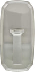HIGH & MIGHTY 515804 Decorative Metal Hook, Easy Tool-Free Dry Wall Installation, Satin Nickel, Holds up to 25lb