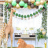 MATTTIME Tropical 12 Month Leaf Banner, 1st Birthday Glitter Jungle Safari Wild One Monthly Photo Prop Decoration