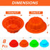 Webake Silicone Mini Bunt Cake Molds, 4 Inch Fluted Tube Cake Pan, 8 Pack Non-stick