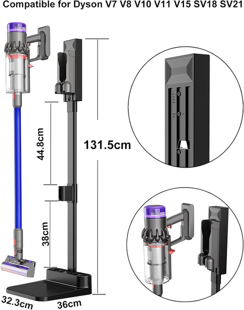 Foho Vacuum Stand Storage Dock for Dyson V7 V8 V10 V11 V12 V15 SV18 SV21, Storage Bracket Stand for Vacuum Cleaner