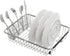 SANNO Utensil Silverware Holder Organizer, 4 Divided Compartments Stainless Steel Cutlery Organizer