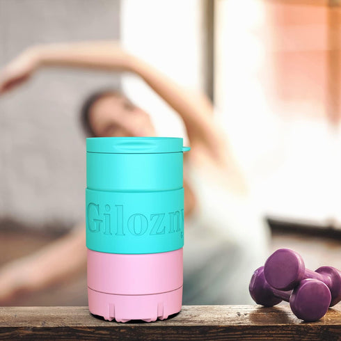 Gilozny 14 oz Cooling Freeze Beverage Cup, Coffee/Beer Rapid Cooler Freezer Double Wall Insulated Stainless Steel