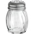 OCS Parts 3.5-Inch Glass Shaker with Chrome Plated Perforated Lid for Grated Cheese, Chili, and Red Pepper