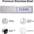 Premium Stainless Steel Dishwasher Magnet Clean Dirty Sign - Kitchen Organizers and Storage - Black-White