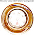 Acrylic Condiment Salt Pepper Chili Powder Shaker - Cruet Bottle with Nine-Hole Cover, Gold & Clear, F5xH9.4cm