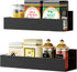 2 Pack Vetacsion Moveable Fridge Magnetic Spice Racks,Metal Black