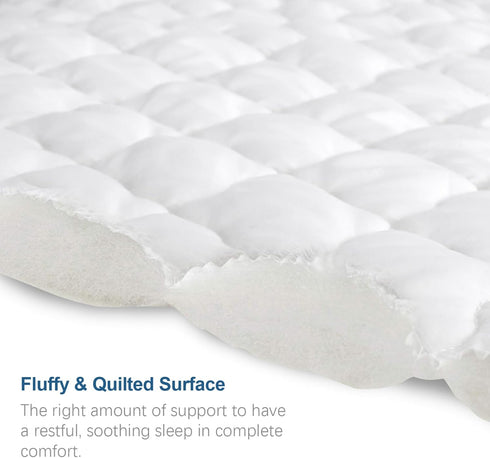 Full XL Mattress Protector Pad Waterproof Quilted, Breathable & Cooling, Deep Pocket Up to 14"