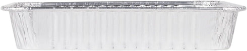 Pack of 20 Extra-Thick Disposable Aluminum Baking Pans | Standard Size 8” x 8” Recyclable Square Cooking Tins | Portable Food Containers | Superior Heat Conductivity |