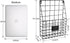 Storage Racks, Metal Wire Wall Mounted Magazine Holder, Wall Hanging Organizer for Files, Newspapers, and Magazines