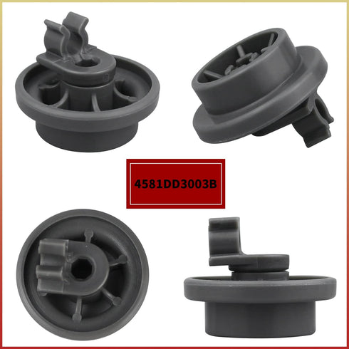 8 Pcs 4581DD3003B Dishwasher Lower Rack Wheels, Bottom Dishrack Roller Assembly Replacement for LG Dishwashers