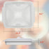 MMUGOOLER 11.3 9.0" 2.4" Microwave Easy Bacon Maker/Cooker with Lid, Safety, Quick and with No Mess, L x W x H- White
