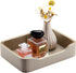 KINGFOM Prefume Tray, PU Leather Valet Tray Nightstand Organizer Trays for Men Women, Table Centerpieces Decorative