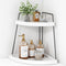 Forbena Corner Bathroom Organizer Countertop, 2Tier Sink Corner Shelf Stand for Kitchen