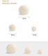 Wood Bead Garland Without Tassels - 84 Inch Natural Wooden Beads, 7 Feet Handmade Boho Decor for Coffee Table