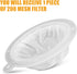200 Mesh Filter, 75 Micron Strainer for Cooking Oil, Milk, Juice, Wine, Cheese, and Grease