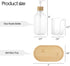 17oz Mouthwash Dispenser with Cup Holder, Plastic Mouth Wash Pump Bottle with Tray for Bathroom Organizers, Refillable