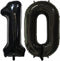 Tellpet Black Number 10 Balloons, 10th Birthday Party Balloons, 40 Inch Size