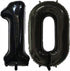 Tellpet Black Number 10 Balloons, 10th Birthday Party Balloons, 40 Inch Size