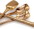 6 PCs Stainless Steel Mixing Spoon, Rose Gold Finish, 6-1/32 Inch Stirrer Spoon for Coffee, Ice Tea