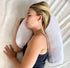 Side Sleeper Pillow with Ear Hole Ergonomic J-Shaped Swan Pillow for Neck Support & Spine Alignment Memory Foam Support