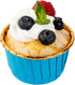 Restaurantware Panificio 3.5 Ounce Baking Cups 50 Greaseproof Foil Cups - Lids Sold Separately Oven-Ready Blue Foil Paper Muffin Liners Microwavable Disposable by Restaurantware