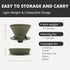 Collapsible Coffee Dripper, Silicone Reusable Pour Over Maker for Camping, Business Trip, Home & Office