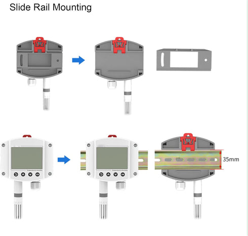 Temperature Sensor Humidity Transmitter with Wall Mount LCD Display, 4-20mA for Green House Machine Equipment