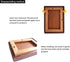 4x6 2.5x4.5 4 6 Picture Frame Wood With Glass, With Mat, Natural Solid Walnut by Picture Frame, For Wall or Tabletop