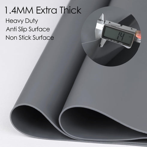 Counter, 31.5x23.6 Inch Countertop Extra Large Silicone Mat for Kitchen Heat Resistant Mat Protector, Non-Stick
