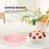 6-Inch Silicone Round Cake Pan Baking Mold, Non-Stick Silicone, Pack of 4 for DIY Rainbow Cakes